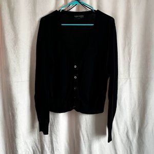 Forever 21+ V-Neck Button-Down Cardigan - 3X, black